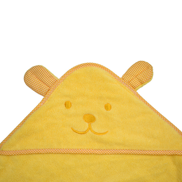 Low Price Cute 3D animal wearable hooded baby bath towel blanket for softer skin care