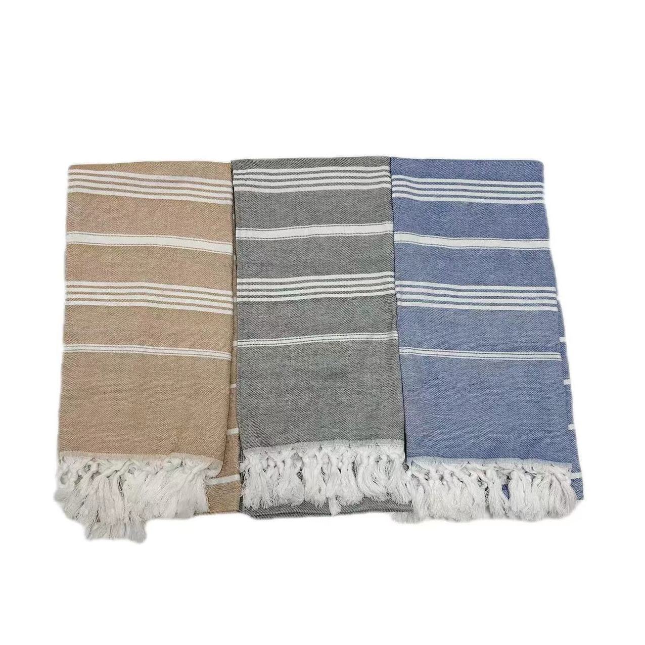 Wholesale China Custom Design 100% Cotton Turkish hamam Beach Towel