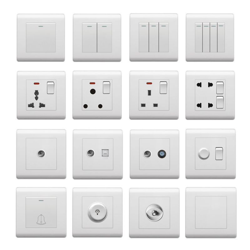 China manufacturer UK standard wall outlet power switch and socket supplier