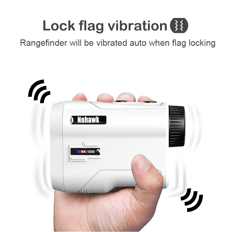 6.5X Magnification HD Clear View Range Finder Accurate Slope Switch Pulse- Vibration Target Lock Laser Golf Hunting Rangefinder