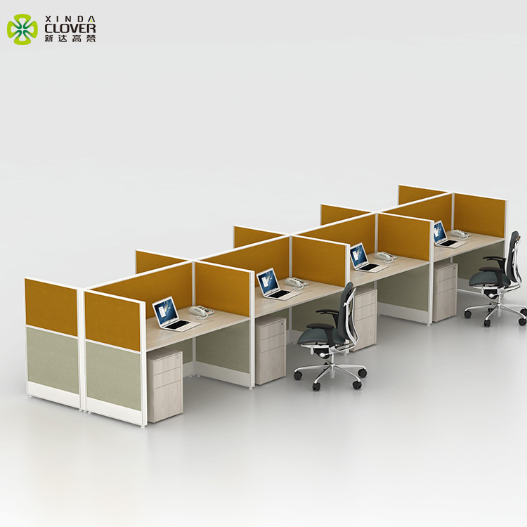 Height Quality Interior Design Writing Computer Table Demountable Call Center Cubicles Office Workstation Partition Modern 60mm