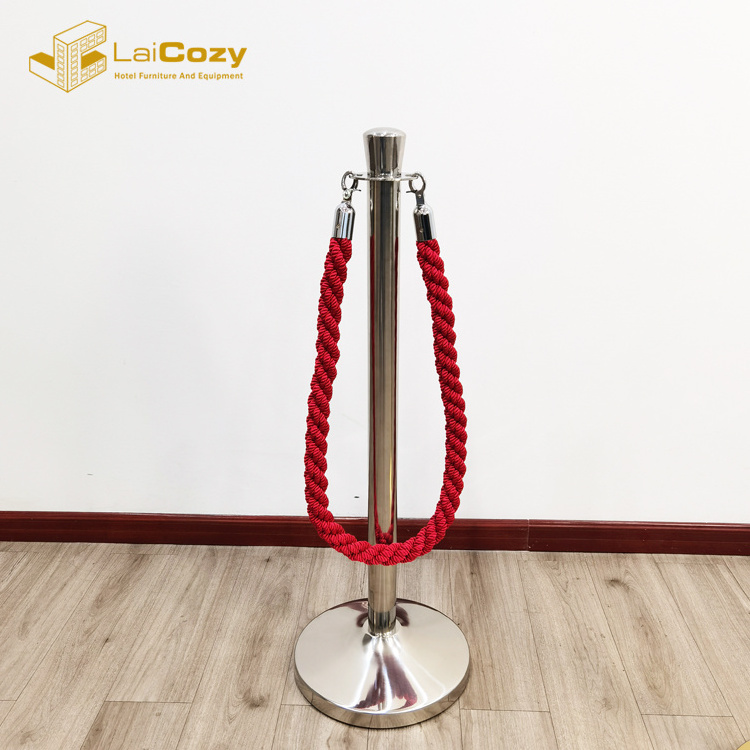 Crowd Control Stanchion Barrier Stand 201 Stainless Steel  Post Queue