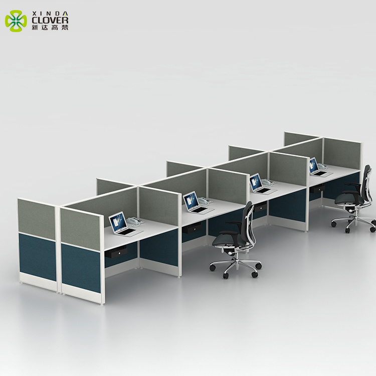 Height Quality Interior Design Writing Computer Table Demountable Call Center Cubicles Office Workstation Partition Modern 60mm