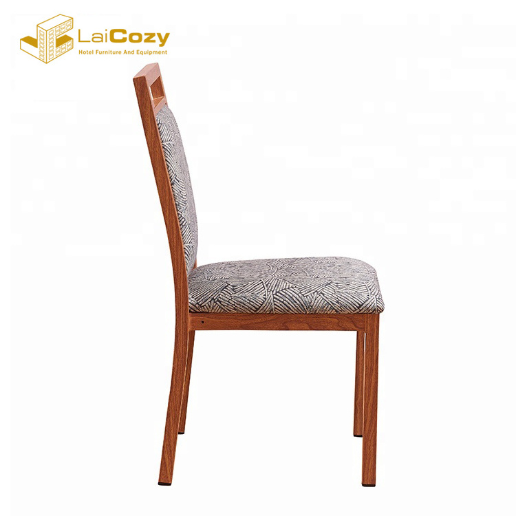 High Quality Comfortable Restaurant Hotel Meeting Conference Room Metal Chair Stackable Chair Upholstery Dining Chairs