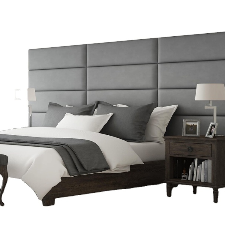 Customized  Hotel Bedroom Headboard Leather Wall Head Panel