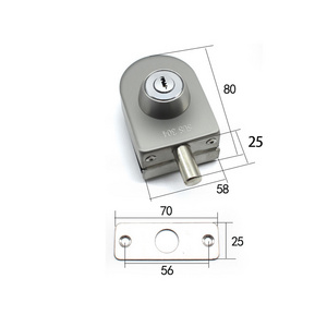 New Design Hotel Safety Sliding Commercial Multiple Scenarios Applicable Glass Door Lock