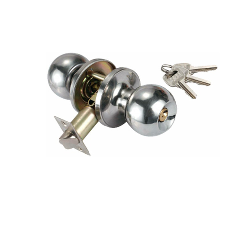 Security Hardware Manufacturer Make Modern Stainless Steel Double Ball Round Knob Door Lock