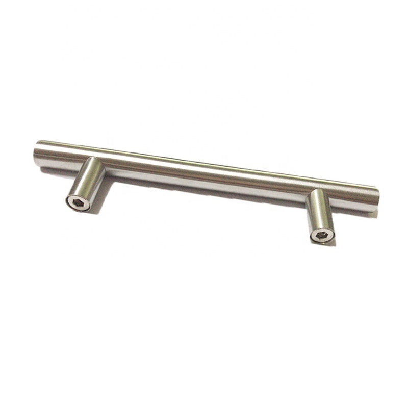 Quality Kitchen Furniture Modern T Bar Door  Drawer Handle Hollow Stainless Steel 128 MM Handle Cabinet Pulls