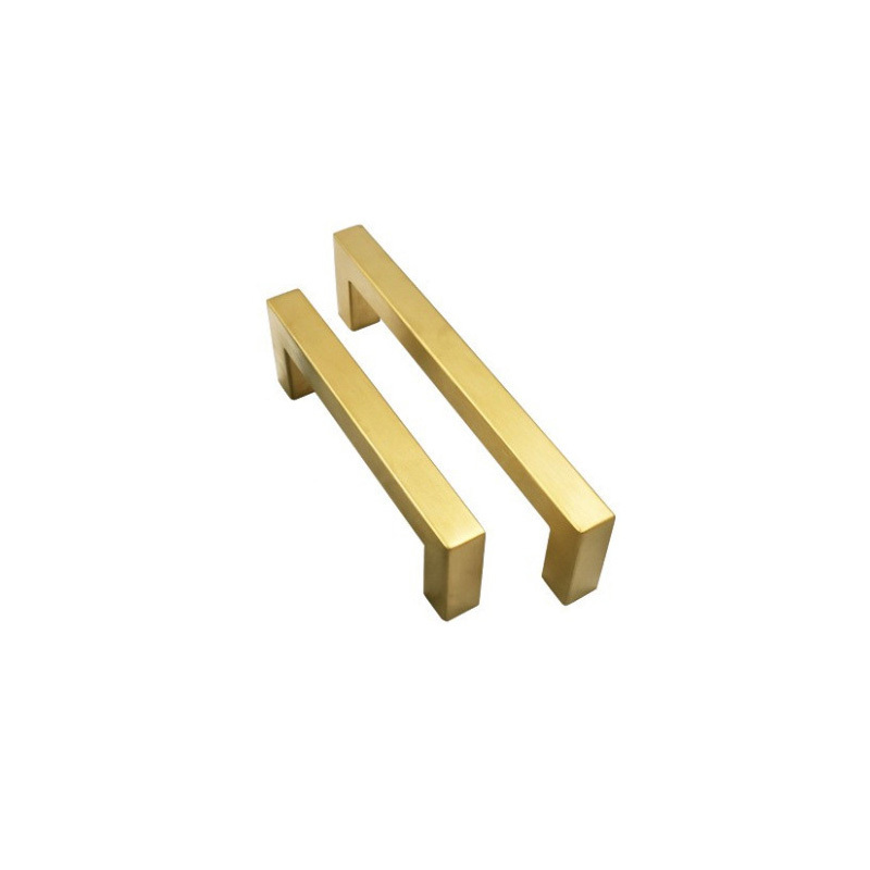 New Design Good Quality Special Luxury Gold Cabinet Drawer Black Wardrobe Knob Square Pull Kitchen Handle