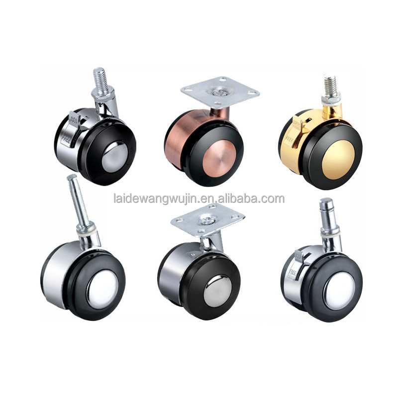 Heavy Duty Industrial Casters Safety Dual Locking Load 500lbs Swivel Casters