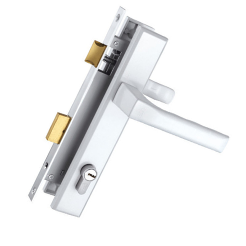 Factory Direct Supplier Sliding Key Main Entrance Silver Modern Aluminum Door Lock Handle