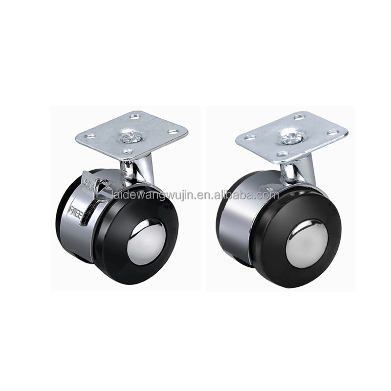 Heavy Duty Industrial Casters Safety Dual Locking Load 500lbs Swivel Casters