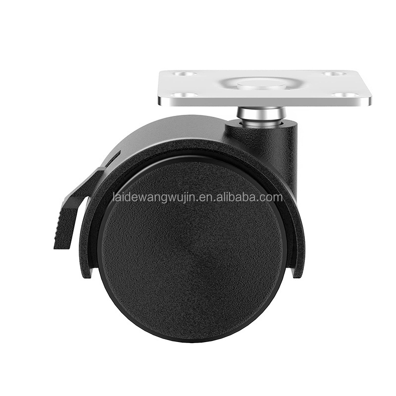 Furniture casters  Replacement cart casters Nylon Plastic Swivel Plate casters