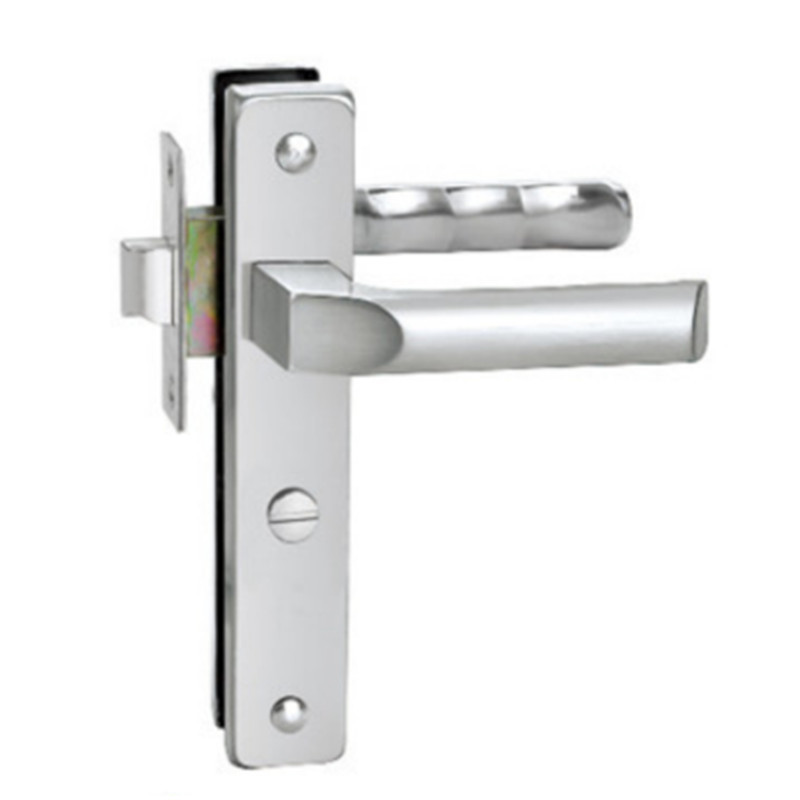 Factory Direct Supplier Sliding Key Main Entrance Silver Modern Aluminum Door Lock Handle