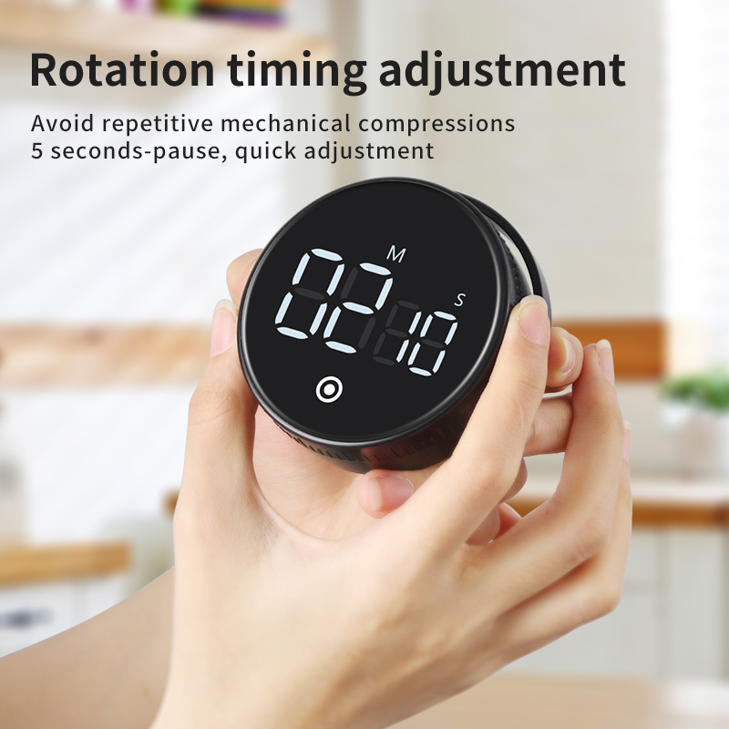 2022 NEW Arrival Circular Knob Loud Large LCD Display Digital Kitchen Countdown Timer Magnetic Count-Down Up Clock