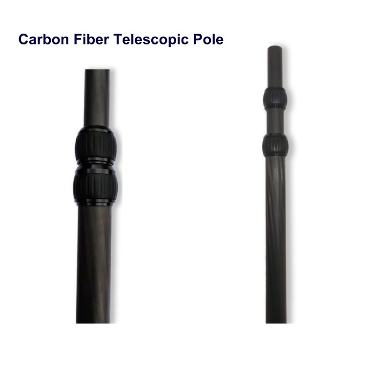 Custom Dimension Carbon Fiber Telescopic Pole for Camera Tripod Selfie Stick Monopod