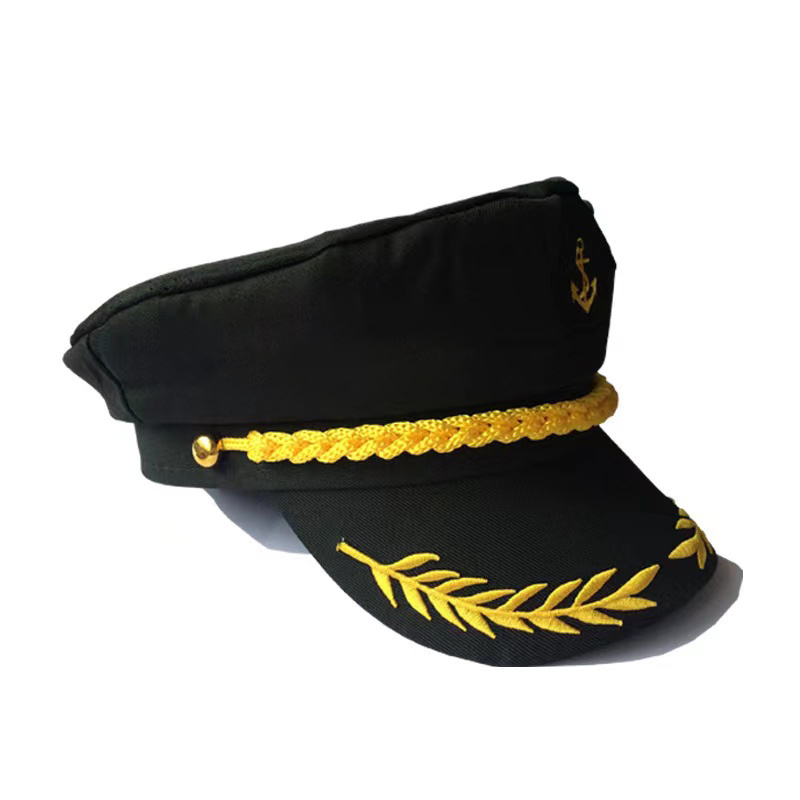 Adult Yacht Cap White Captain Sailor Navy Cap Hat