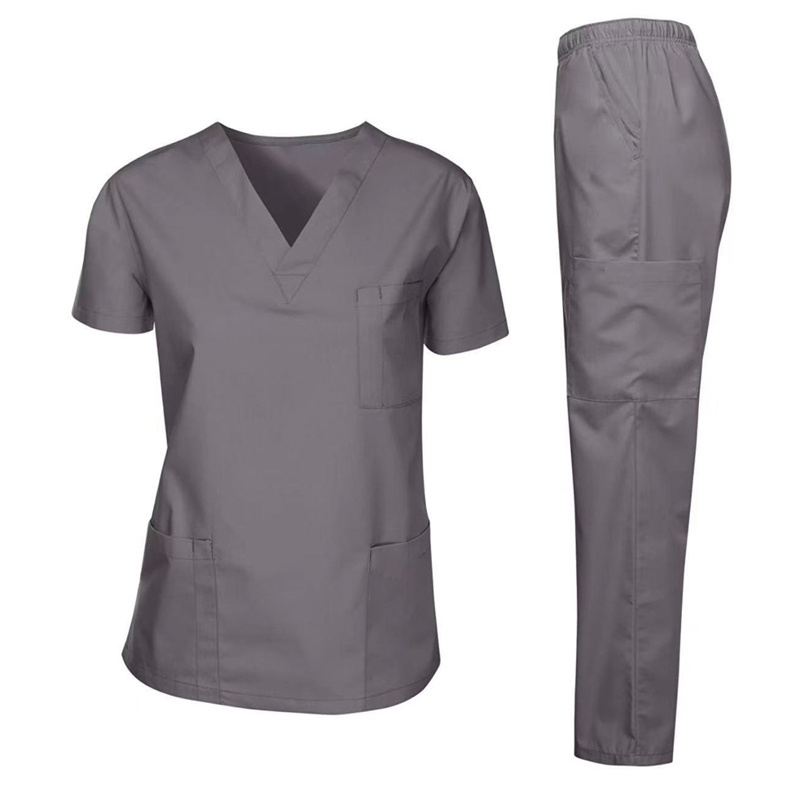 V Neck Design Medical Doctor Uniforms Tops Pants Scrub Surgical Uniform Sets