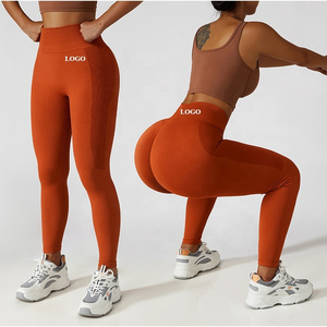 10 Colors Women's Seamless High Waist Yoga Pants Tummy Control Scrunch Butt Fitness Gym Tights No Camel Toe Yoga Leggings