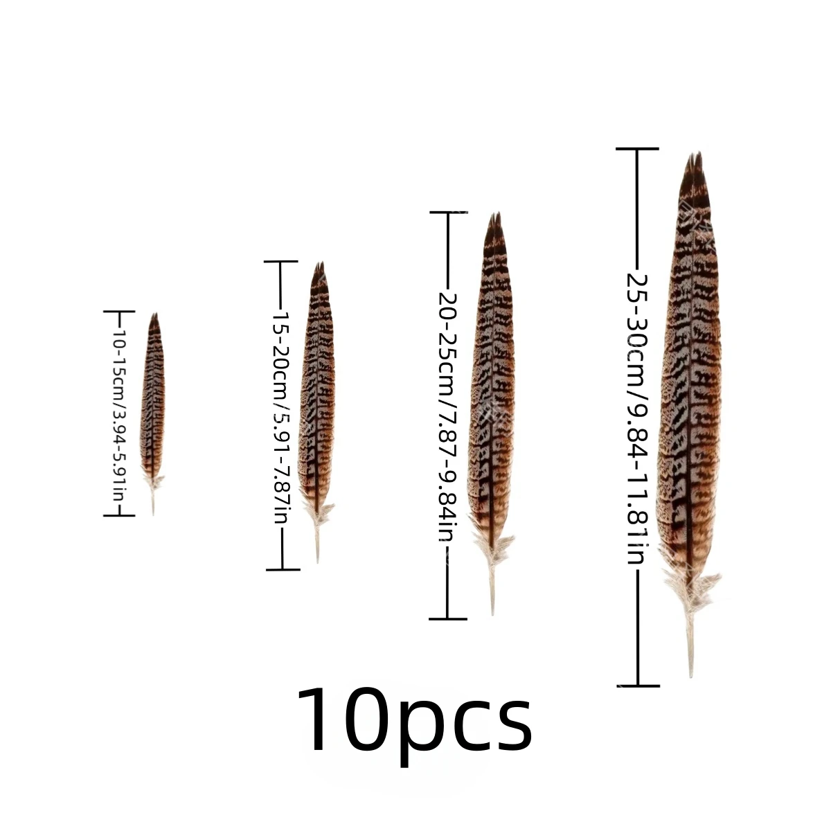 10-30cm (4-12in) Natural Pheasant Long Tails Feathers Hen's Tail feathers for Carnival decoration dress Accessories