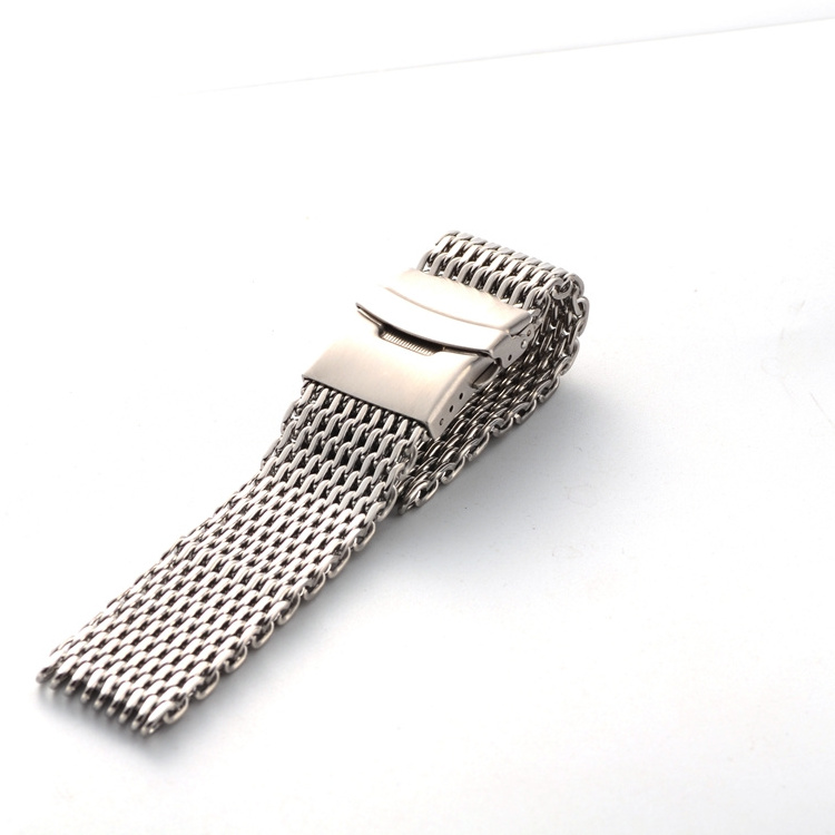 LAIHE High Quality Fashion Silver Adjust Stainless Steel Metal Watch Bracelet Band For Man Wrist Bracelet Strap