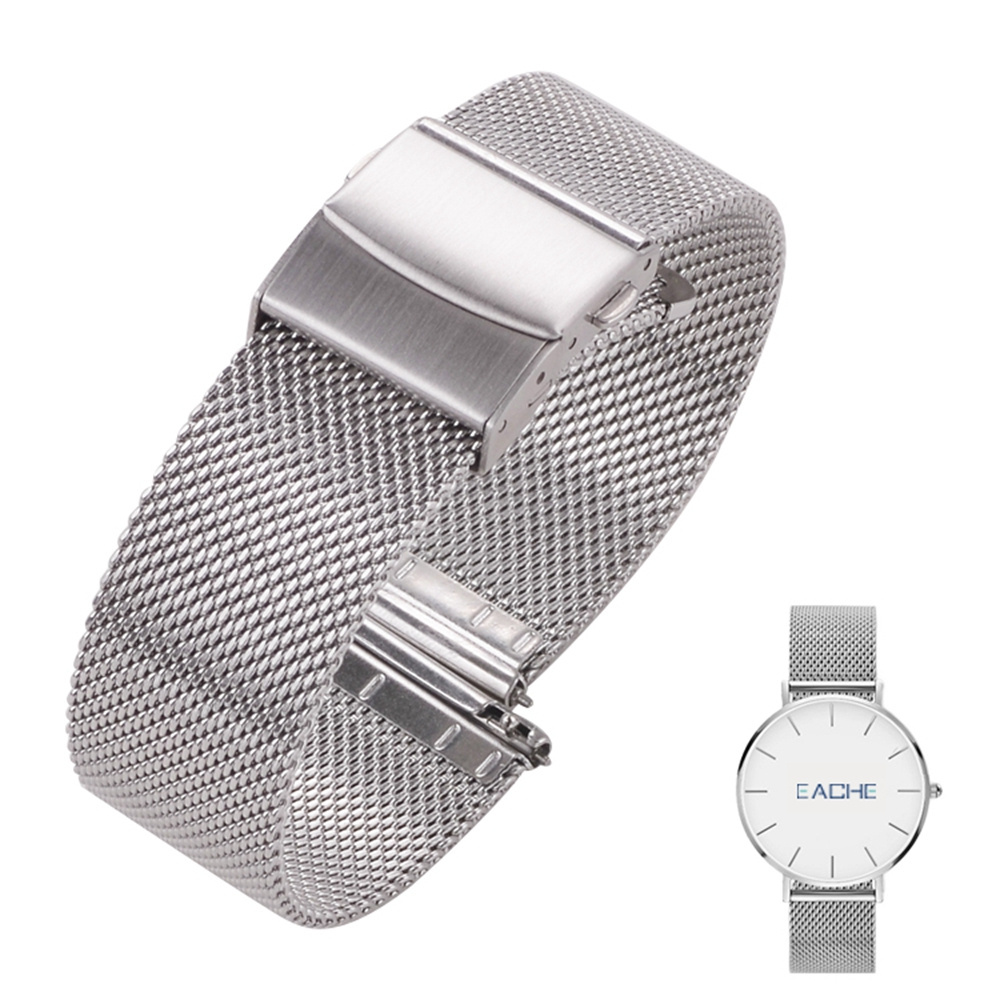 LAIHE Designer Luxury Samsung Watch Charm Band Quick Release Milanese Mesh Stainless Steel Smart Watch Bands