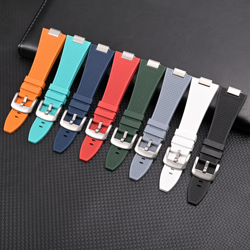 Laihe Quick Release Latest  26*12 FKM FPM Fluoro Fluorine Rubber Rubber Watch Straps for PRX 40