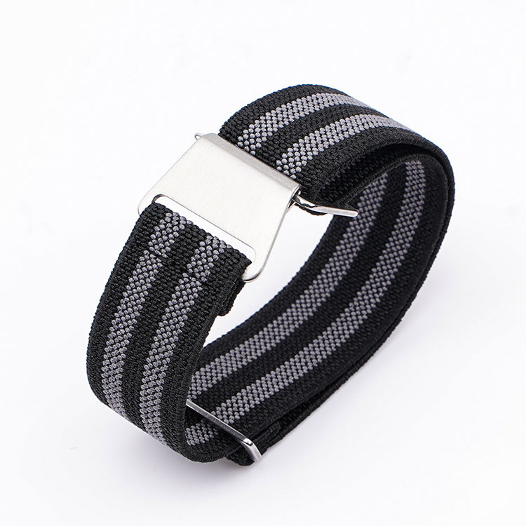 LAIHE Correa De Reloj Elastic Parachute Rope Woven Sports 20mm 22mm Nylon Watch Band Watch Strap