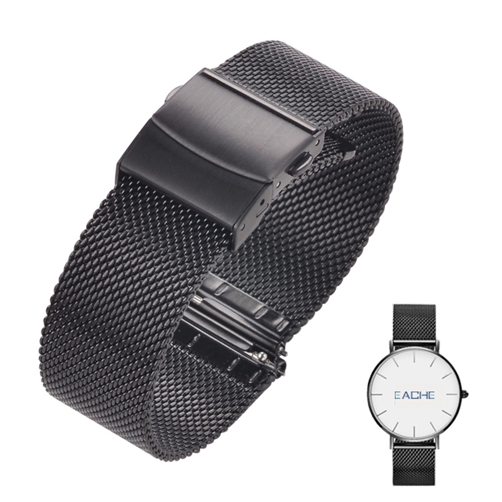 LAIHE Designer Luxury Samsung Watch Charm Band Quick Release Milanese Mesh Stainless Steel Smart Watch Bands