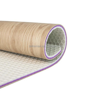 Factory Manufactures Volleyball badminton basketball hoop of woodgrains mat pvc sport flooring with the best price