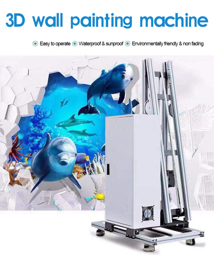 3D printing wall inkjet 5D printer 150 model wall surface  printing machine