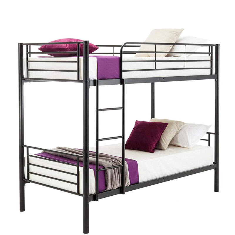 LAKSHYO Heavy Duty Stepping Metal Frame Double Layer Dormitory Students School Furniture Steel Bunk Bed