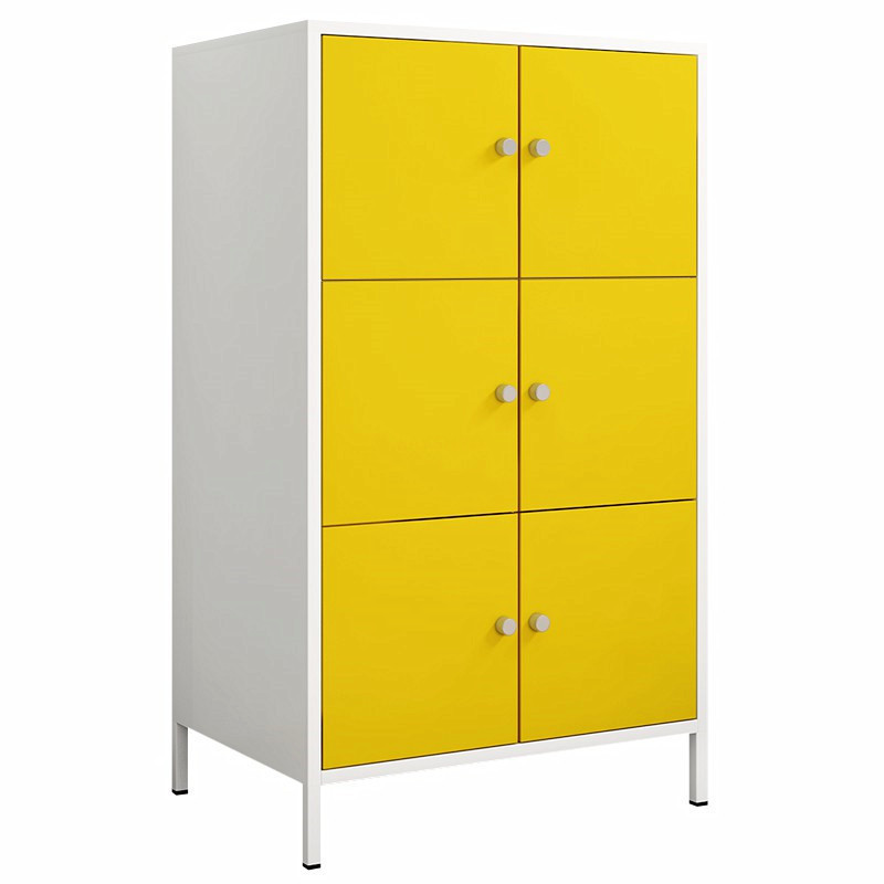 LAKSHYO  Modern Half height 6 doors closet bedroom furniture storage cabinet for living room