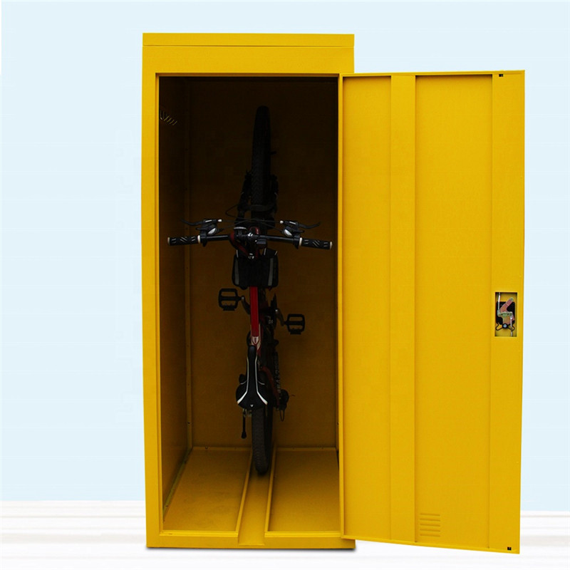 LAKSHYO Outdoor steel bicycle backyard tool house garden Tools Storage Shed waterproof safety metal school bike locker