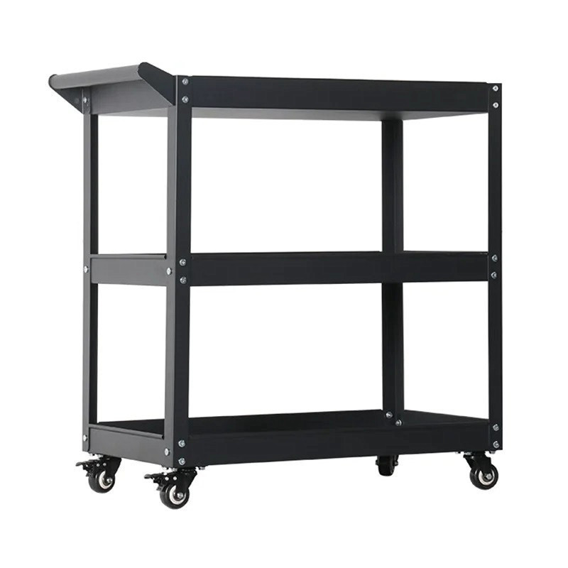 LAKSHYO Tool Cart Tool Organizers three tray rolling tool cart with Wheels Mobile Storage Cabinet Organizer