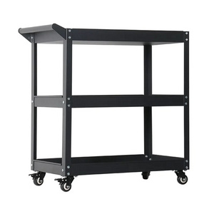 LAKSHYO Tool Cart Tool Organizers three tray rolling tool cart with Wheels Mobile Storage Cabinet Organizer