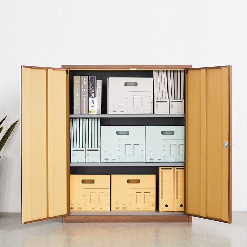 LAKSHYO Office Furniture Low File Cabinet Metal Storage Cupboard