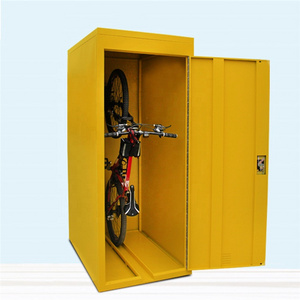 LAKSHYO Outdoor steel bicycle backyard tool house garden Tools Storage Shed waterproof safety metal school bike locker