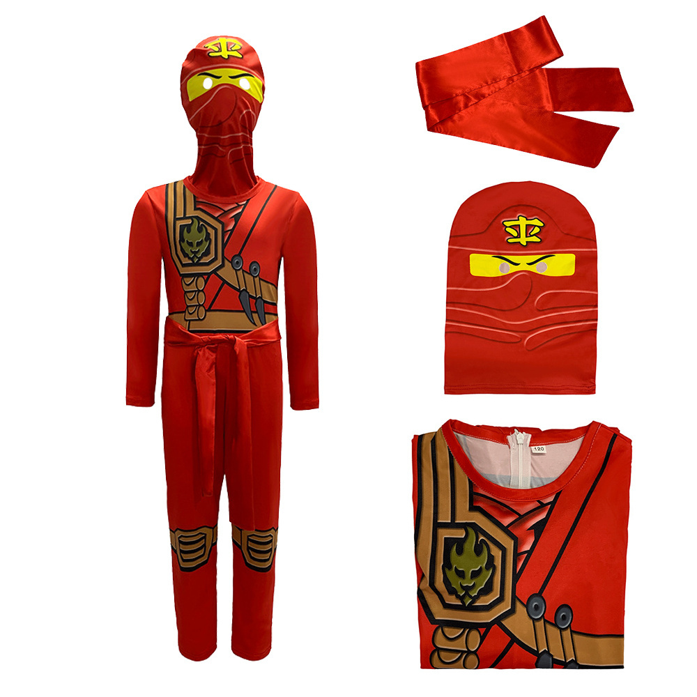 Zephyin Kids Anime Costumes Ninja Jumpsuit Cosplay Halloween Kids Clothing Wholesale Performance Costume For Boys