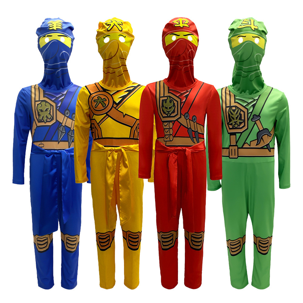 Zephyin Kids Anime Costumes Ninja Jumpsuit Cosplay Halloween Kids Clothing Wholesale Performance Costume For Boys