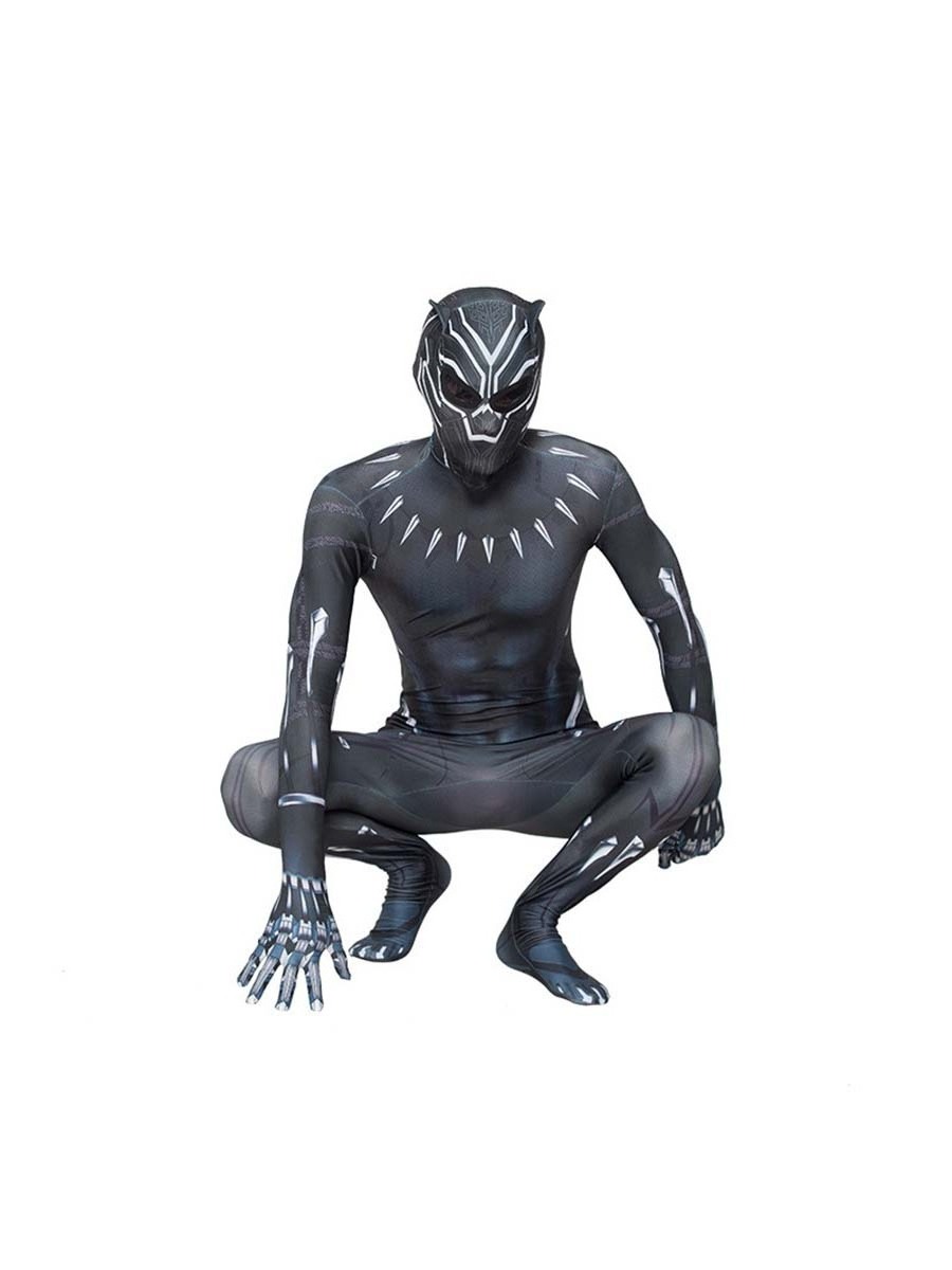 Hot Movie Superhero Jumpsuit Halloween Wakanda Forever Zentai Suit For Kids & Adults Fantastic Black Panther Cosplay Costume