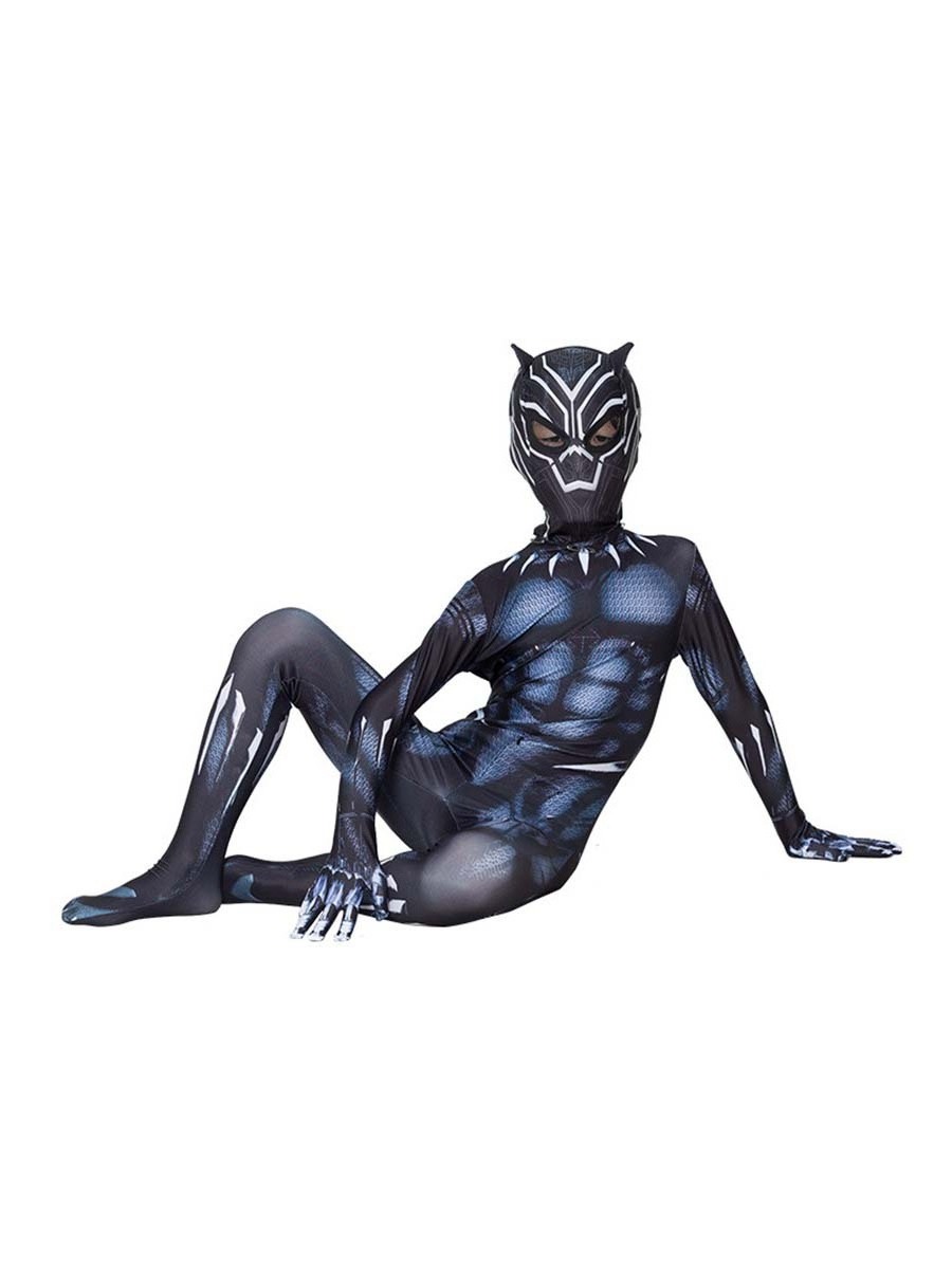 Hot Movie Superhero Jumpsuit Halloween Wakanda Forever Zentai Suit For Kids & Adults Fantastic Black Panther Cosplay Costume