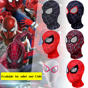 Cosplay Party Face Cover Masquerade Party Superhero Spiderman Headgear Breathable Halloween Party Cosplay Spiderman Mask