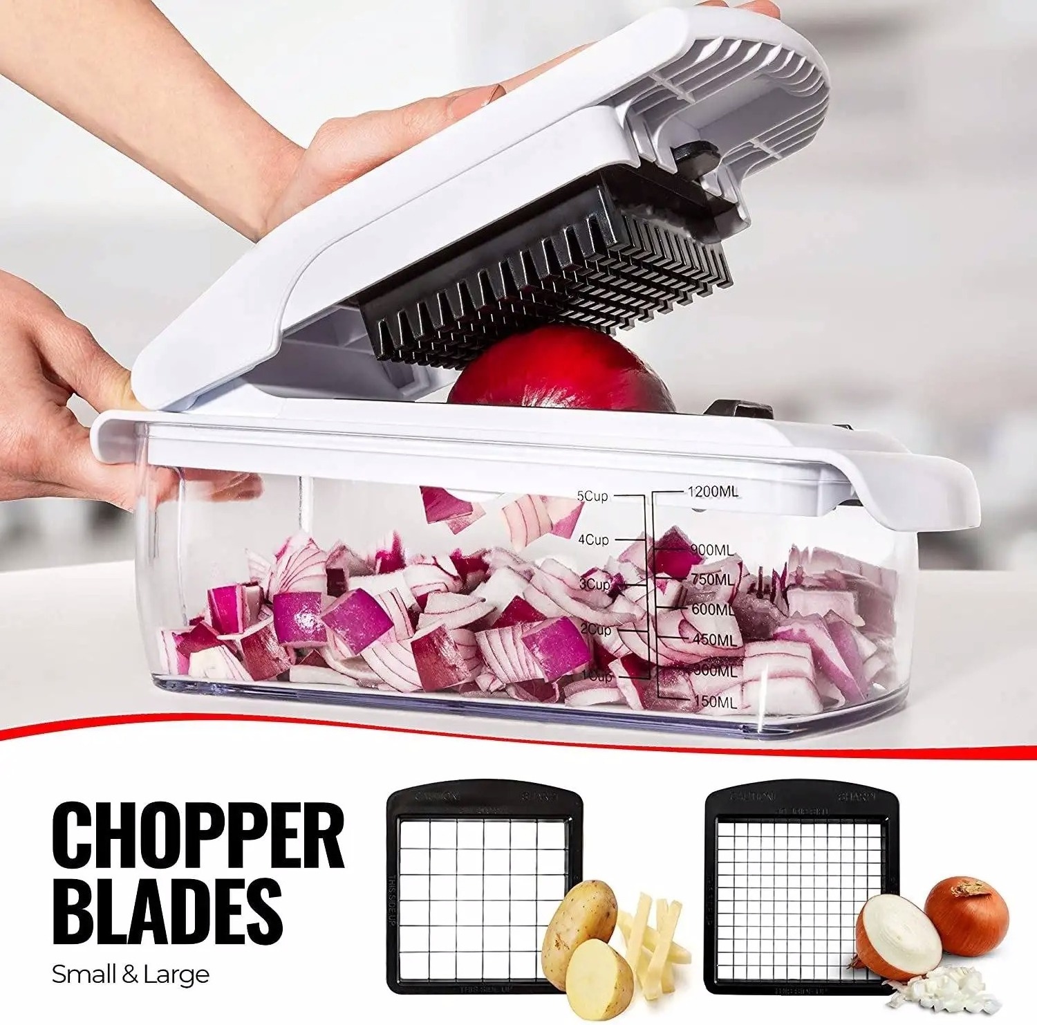 Multifunctional Convenient 9 In 1 Manual Vegetable Chopper Kitchen Vegetable Slicer Kitchen Tools Vegetables Dicer Chopper