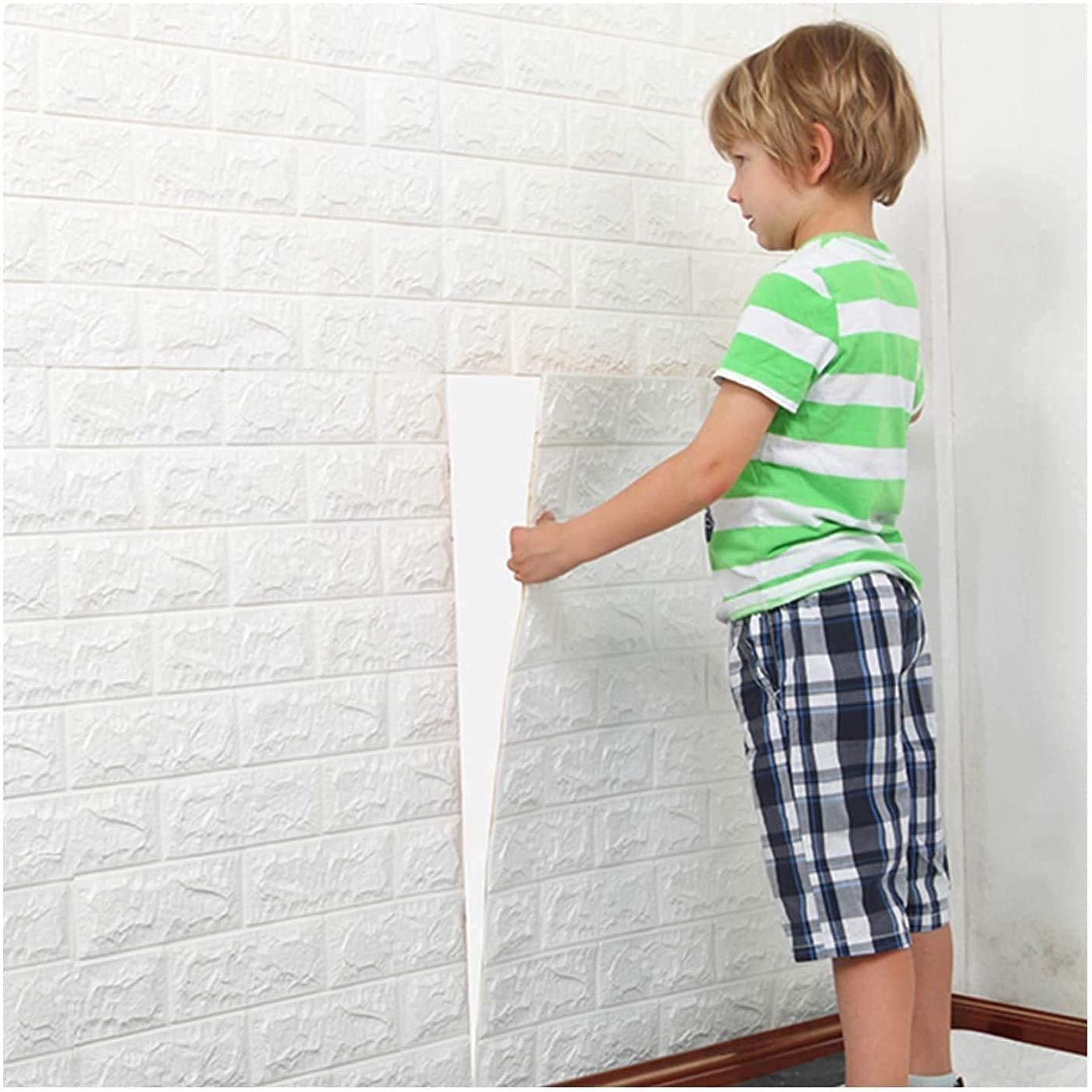 Waterproof DIY Art Decor Interior Pe Foam 3d Wallpaper Brick Wall Stickers