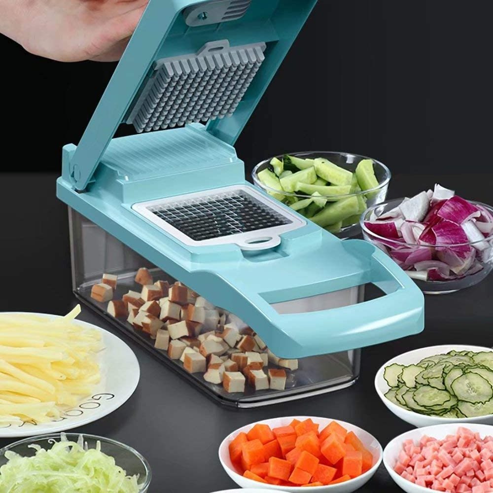 Hot Sale Vegetable Chopper Slicer Cutter Chopper And Grater 12 In 1 Vegetable Slicer Potato Onion Chopper Veggie Cutter