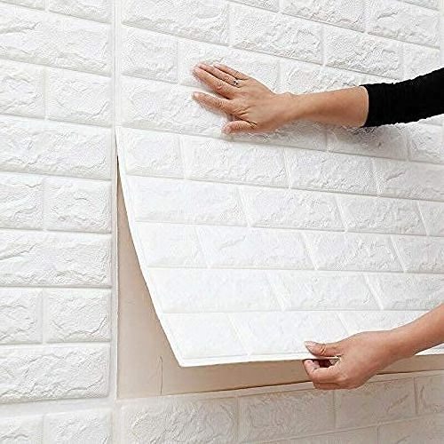 Waterproof DIY Art Decor Interior Pe Foam 3d Wallpaper Brick Wall Stickers