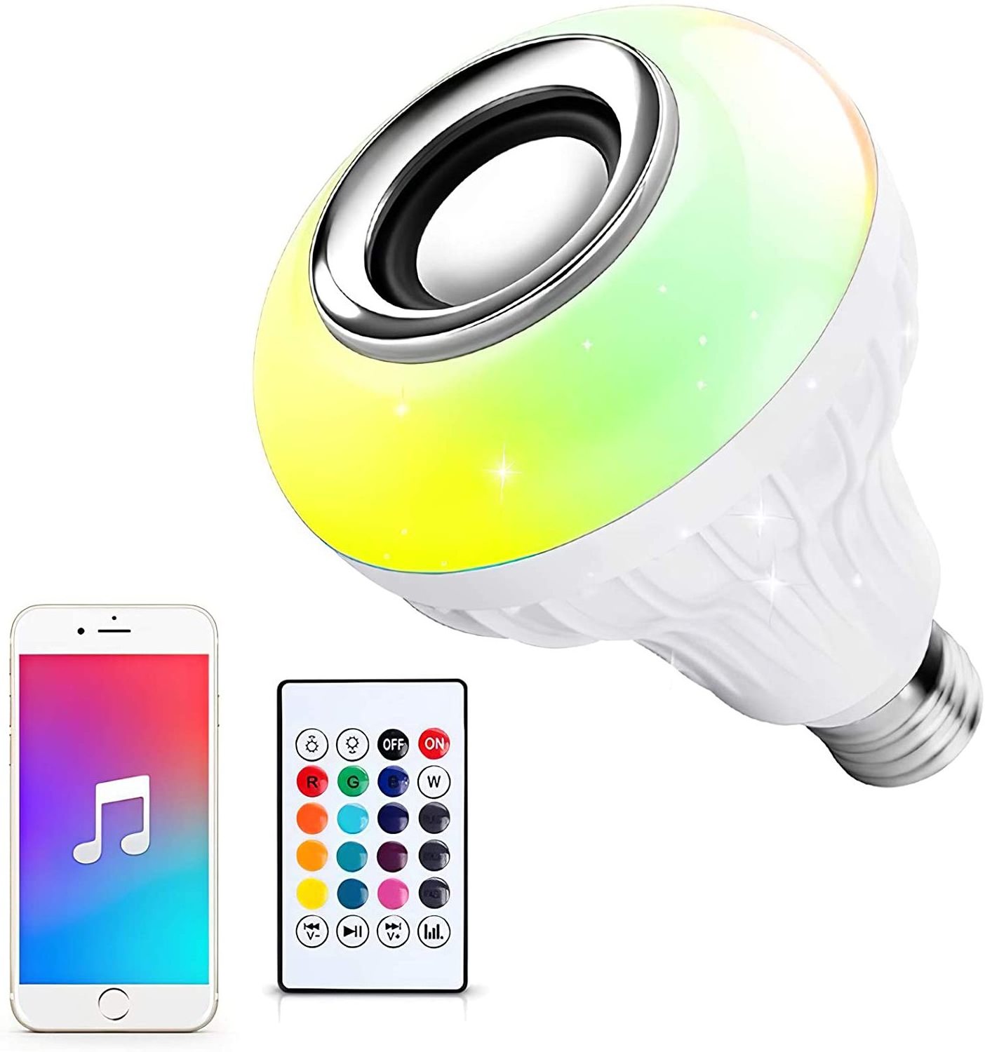 The Best Bluetooth Music Controlled Led Music Bulb Light Speaker PC OEM 80 Prices Led Bulbs in Dubai SMD 70 Elexa Led 80 W 10000