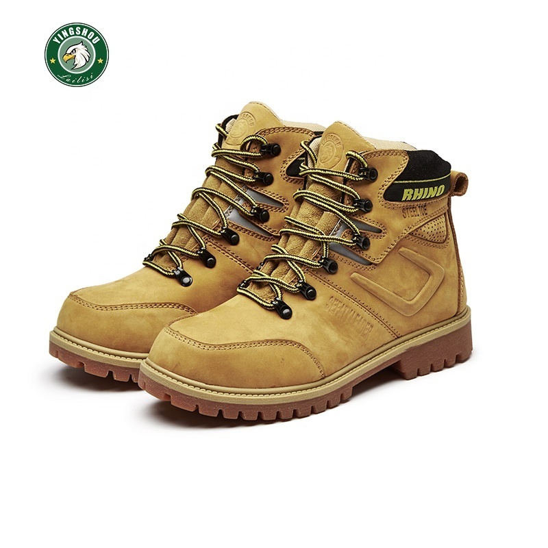 Autumn and winter men's and women's puncture resistant steel toe heavy duty mining industrial construction protective work boots