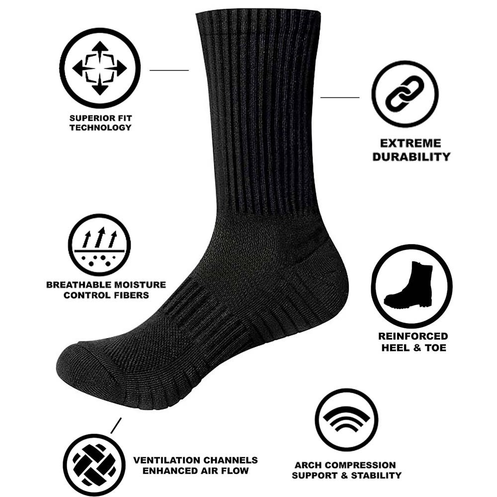 Oem custom heavy cushion grip socks custom logo sport socks white crew athletic running custom men's socks